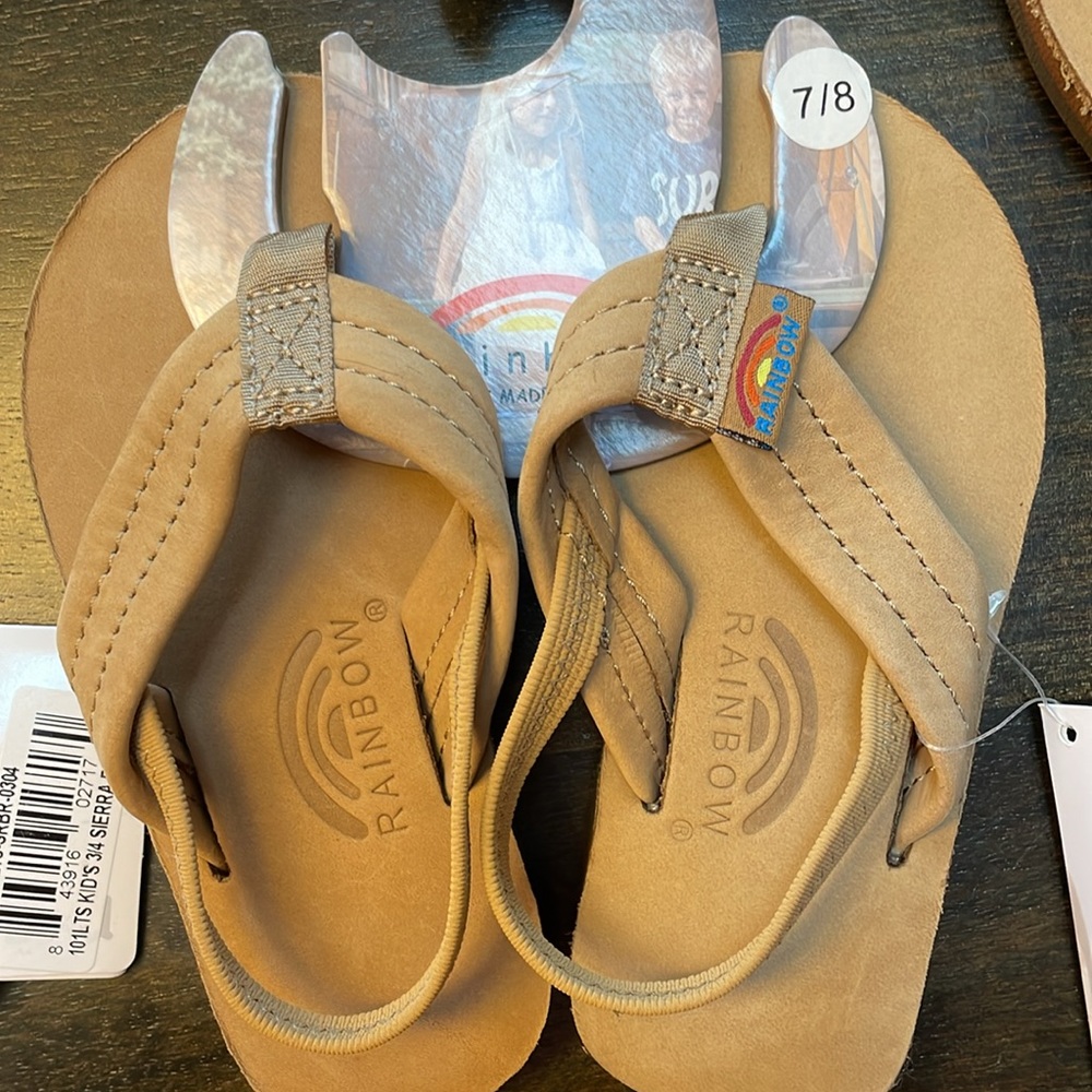 Rainbow Kids Premier Leather flip flops - Picture 3 of 8